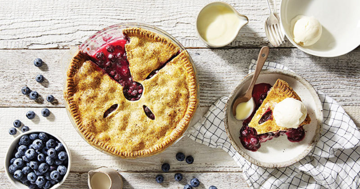 Double Crust Blueberry Pie